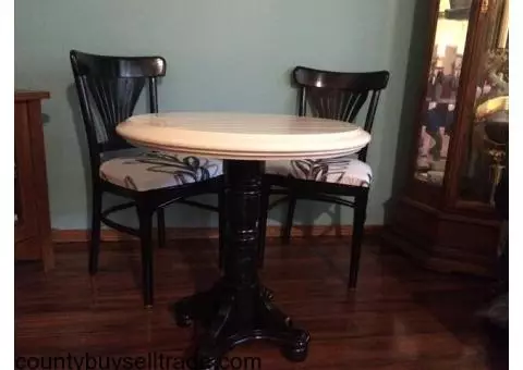 Upcycled table and chairs